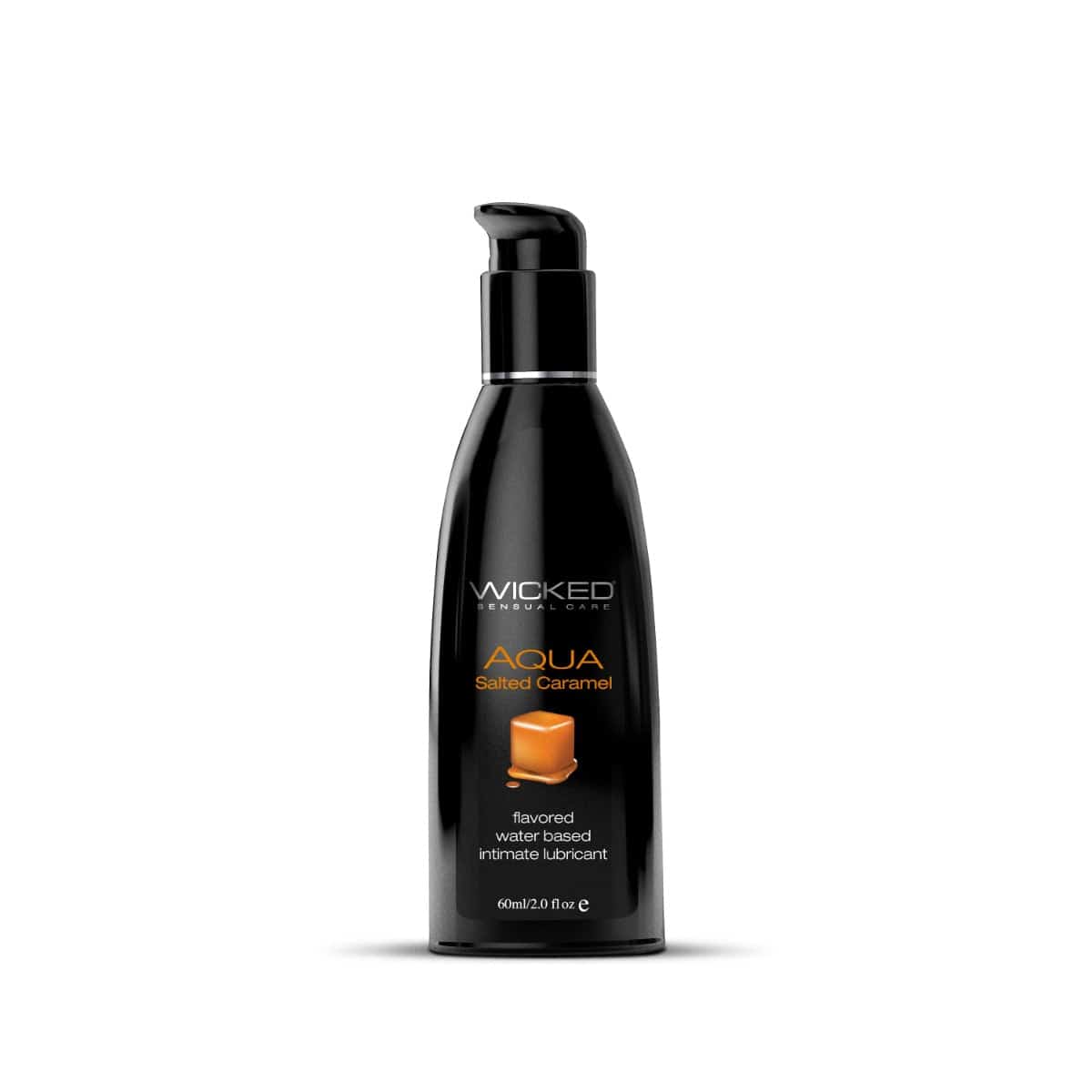 Wicked Sensual Care - Aqua Flavored Lubricant - Salted Caramel - 2oz Liquid - Tophatter Daily Deals