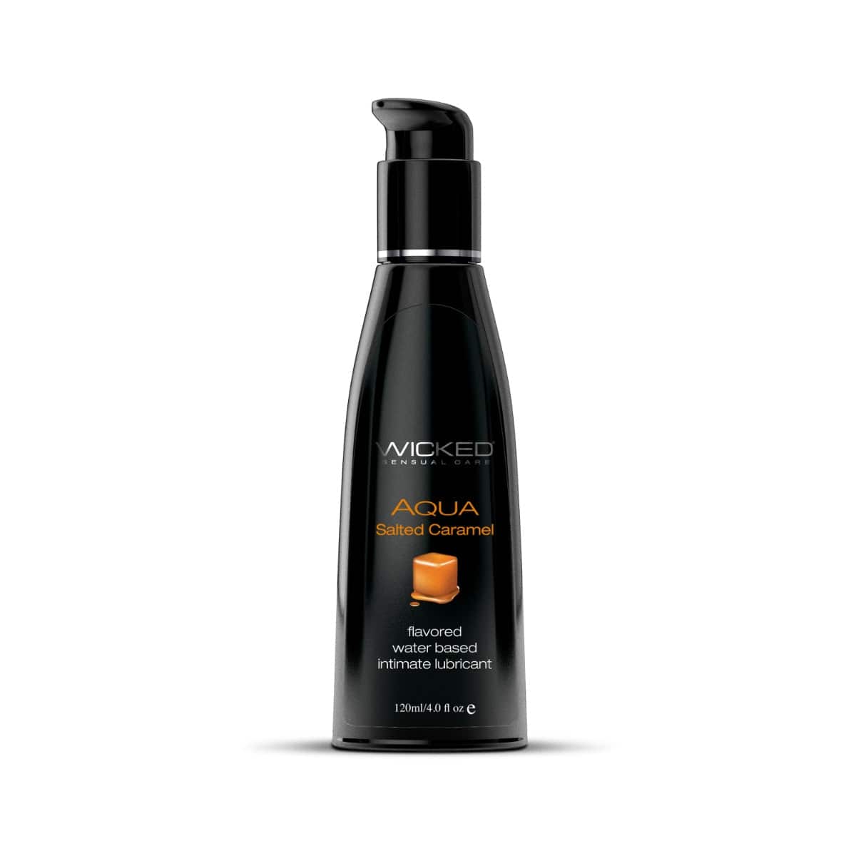 Wicked Sensual Care - Aqua Flavored Lubricant - Salted Caramel - 4oz Liquid - Tophatter Daily Deals