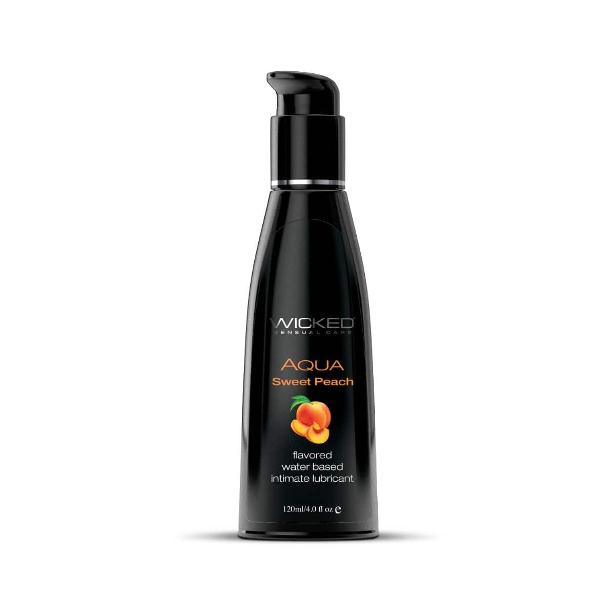 Wicked Sensual Care - Aqua Flavored Lubricant - Sweet Peach - 4oz Liquid - Tophatter Daily Deals