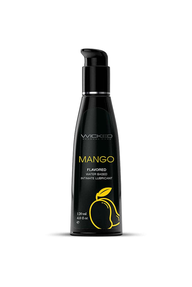 Wicked Sensual Care - Aqua Flavored Lubricant - Mango - 4oz Liquid - Tophatter Daily Deals