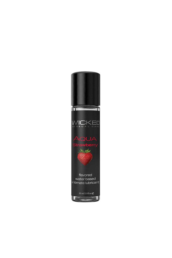 Wicked Sensual Care - Aqua Flavored Lubricant - Strawberry - 1oz Liquid - Tophatter Daily Deals