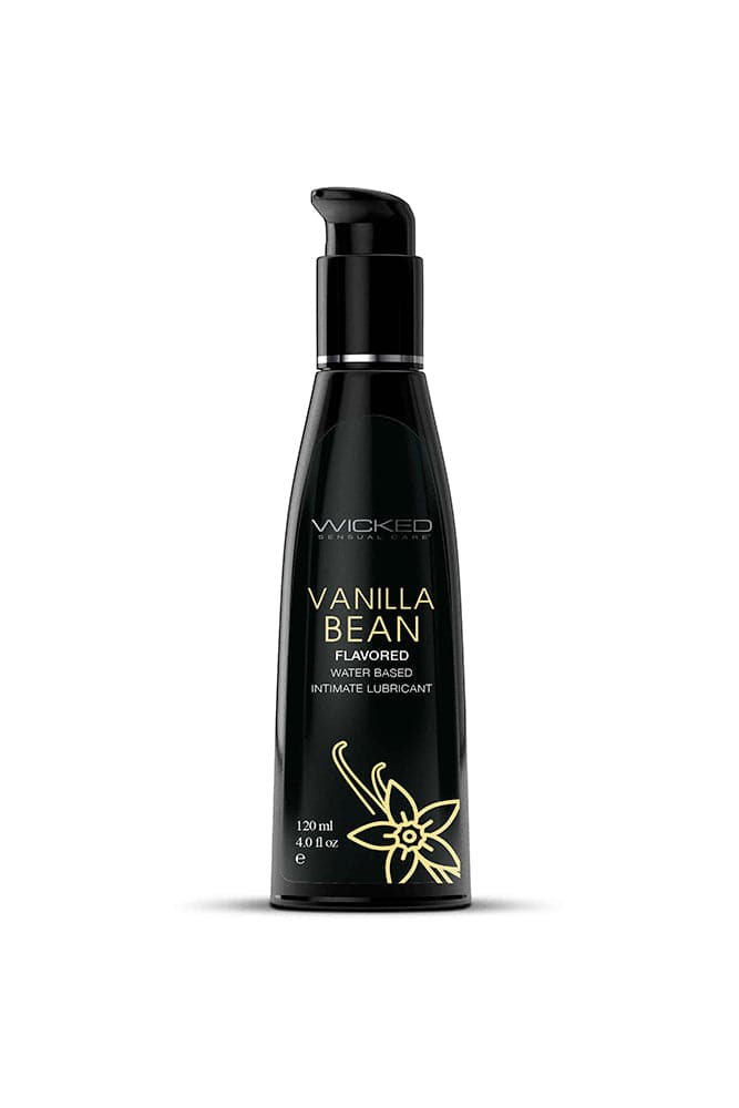 Wicked Sensual Care - Aqua Flavored Lubricant - Vanilla Bean - 4oz Liquid - Tophatter Daily Deals