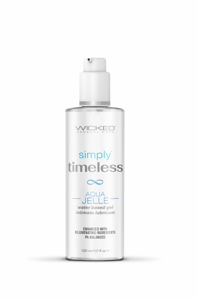 Wicked Sensual Care - Simply Timeless - Aqua Jelle Water Based Gel Lubricant - 4oz Liquid - Tophatter Daily Deals