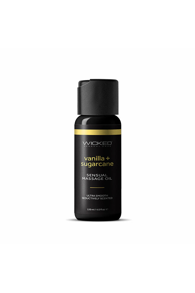 Wicked Sensual Care - Sensual Massage Oil - Vanilla & Sugarcane - 4oz Liquid - Tophatter Daily Deals