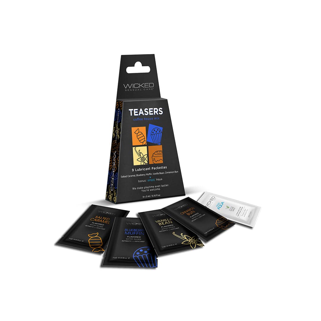 Wicked Sensual Care - Teasers Lubricant Variety Pack - Coffee House Mix Liquid - Tophatter Daily Deals