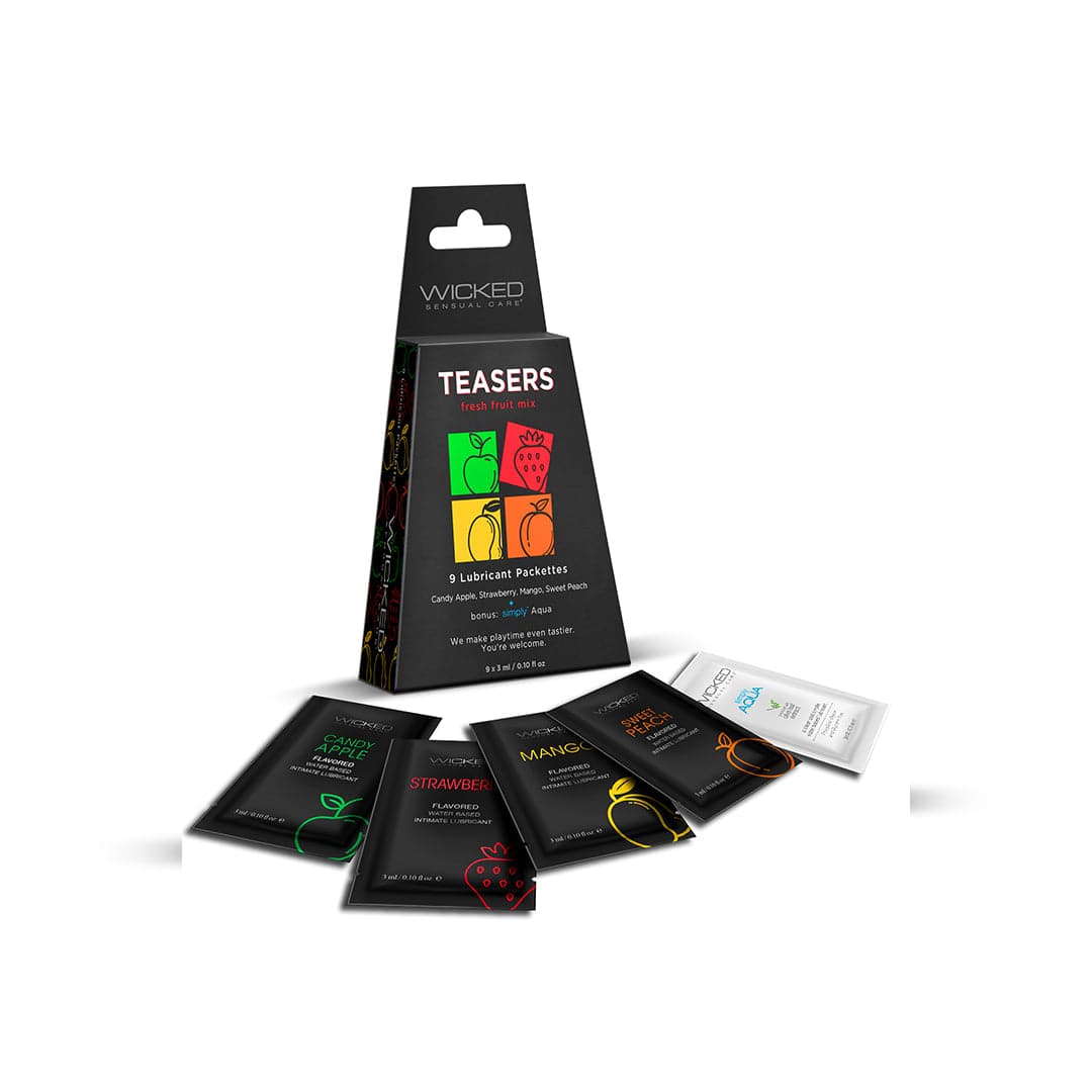 Wicked Sensual Care - Teasers Lubricant Variety Pack - Fresh Fruit Mix Liquid - Tophatter Daily Deals