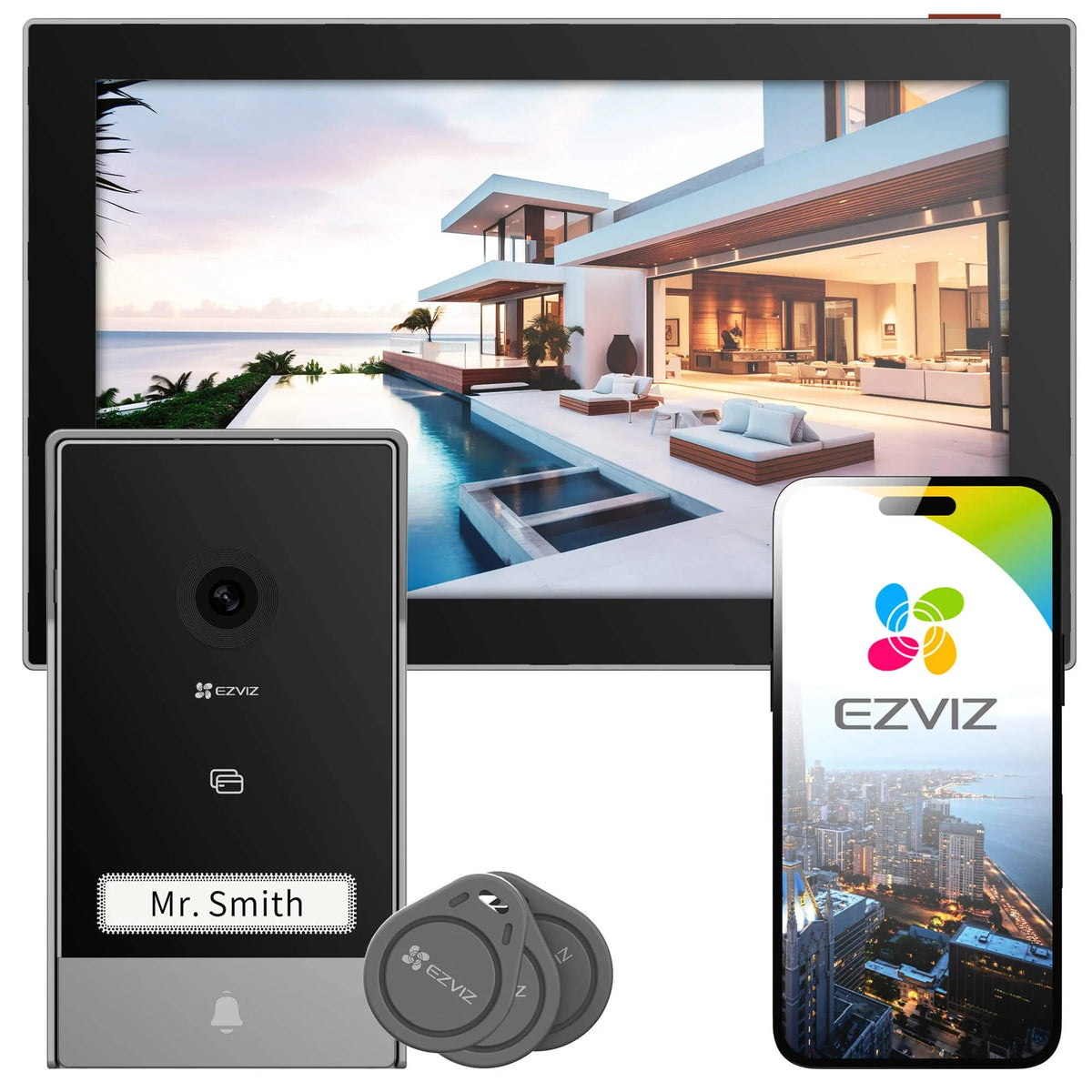 EZVIZ HP7 SMART VIDEO INTERCOM - 3MP - Tophatter's Army Deals INTERCOM - Tophatter Daily Deals
