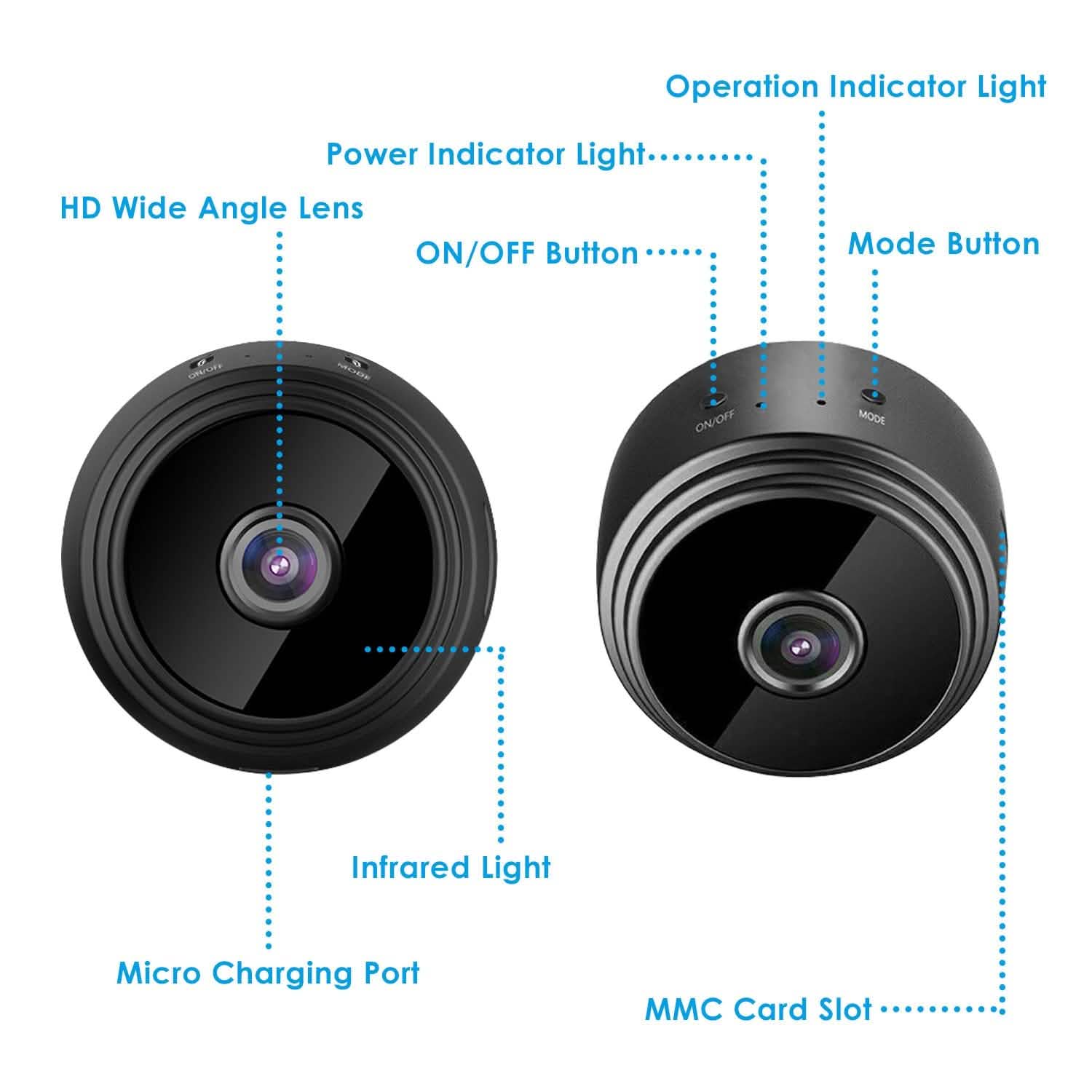 WIFI IP Home Security Camera 1080P Full HD with 32GB MMC Card Smart Home & Security - Tophatter Daily Deals