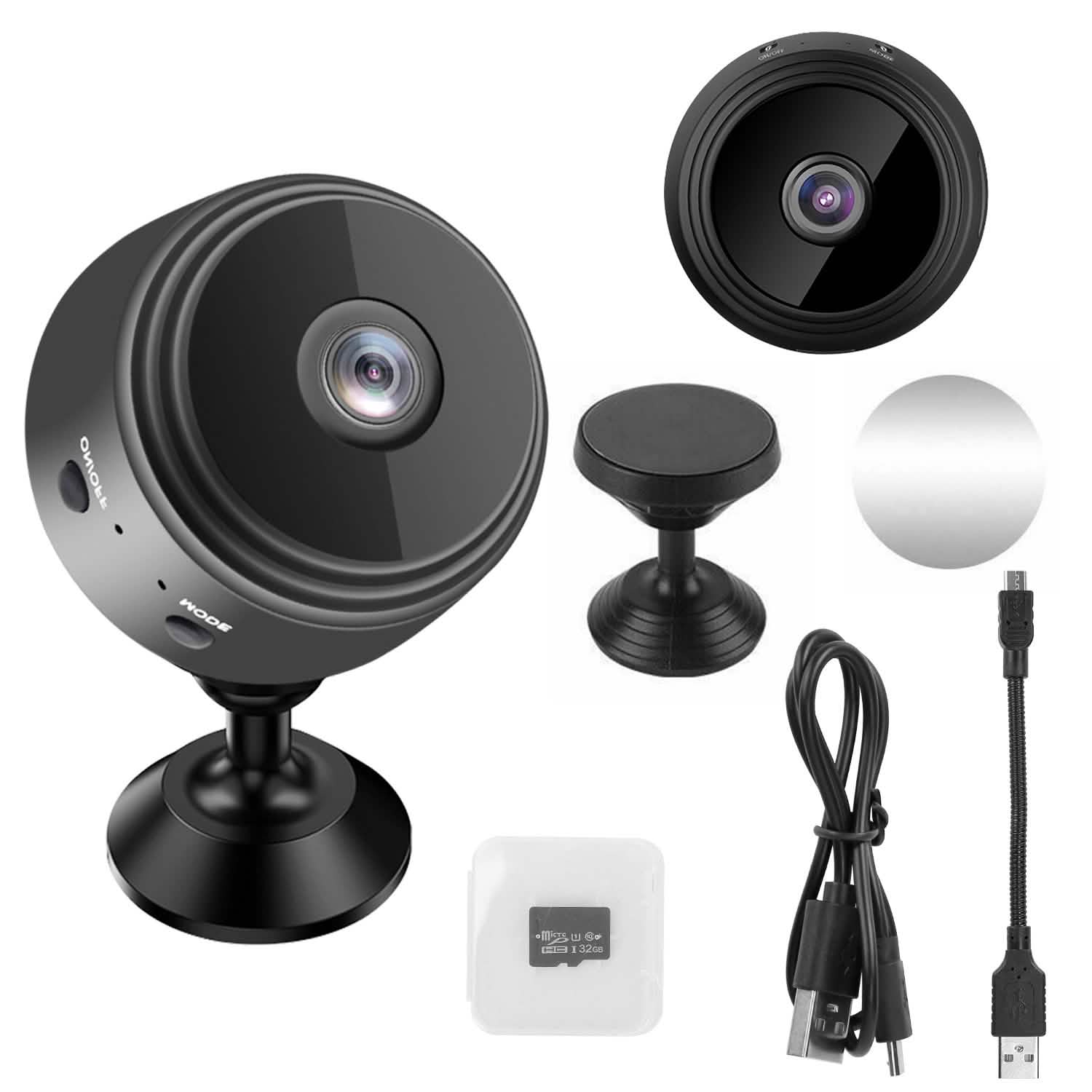 WIFI IP Home Security Camera 1080P Full HD with 32GB MMC Card Smart Home & Security - Tophatter Daily Deals