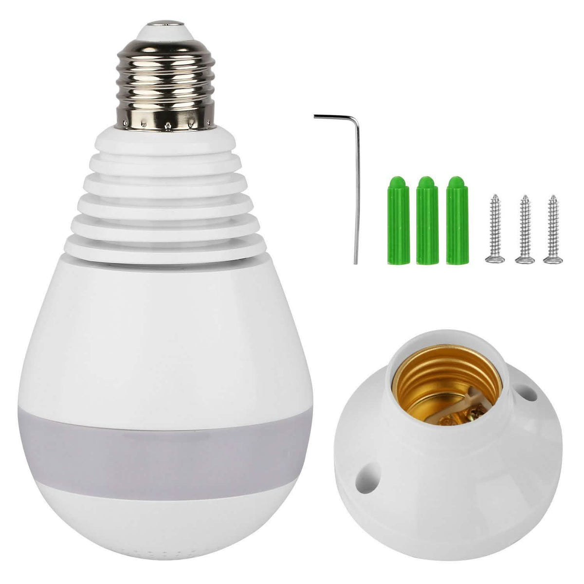 WiFi Light Bulb Camera 960P Security Camera 360° Smart Home & Security - Tophatter Daily Deals