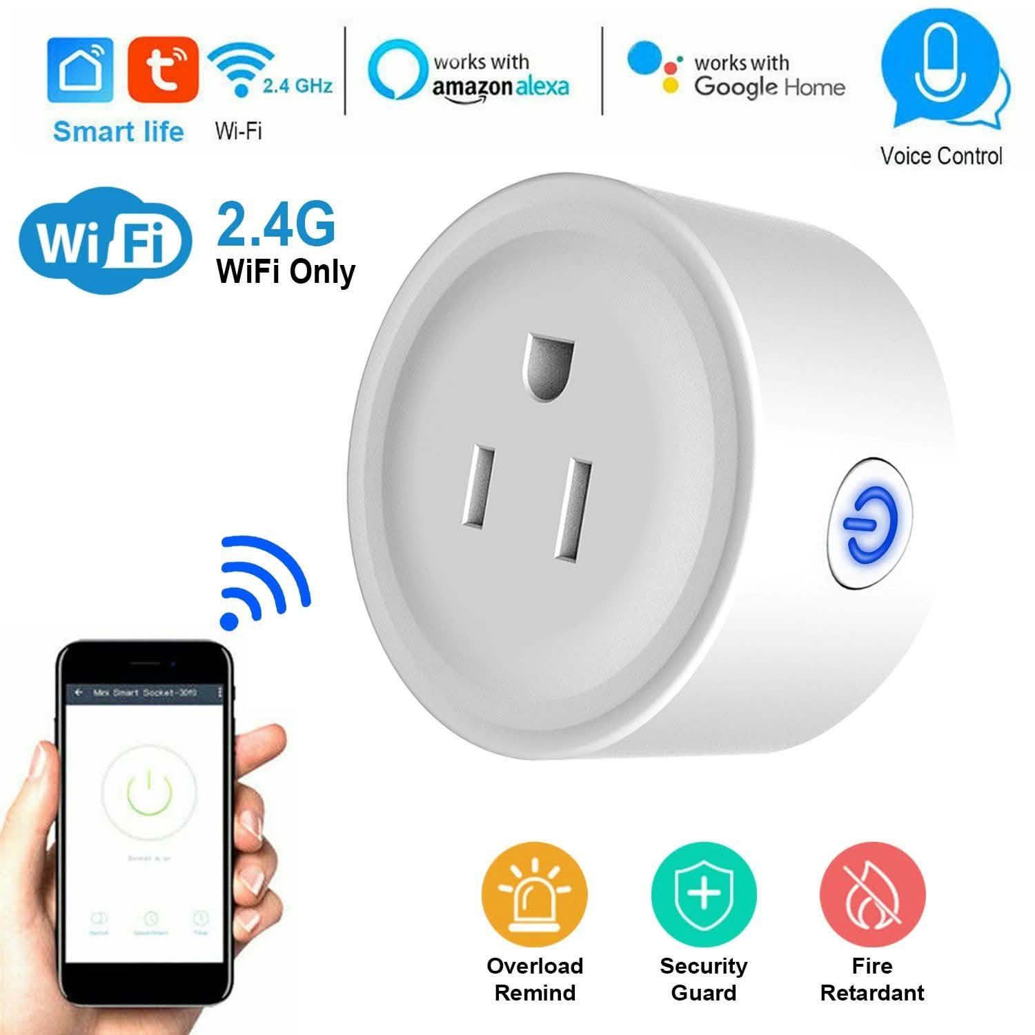 WiFi Smart Socket APP Plug Outlet Remote Smart Home & Security - Tophatter Daily Deals