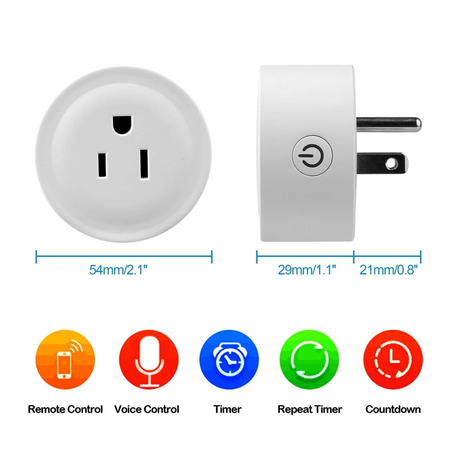 WiFi Smart Socket APP Plug Outlet Remote Smart Home & Security - Tophatter Daily Deals