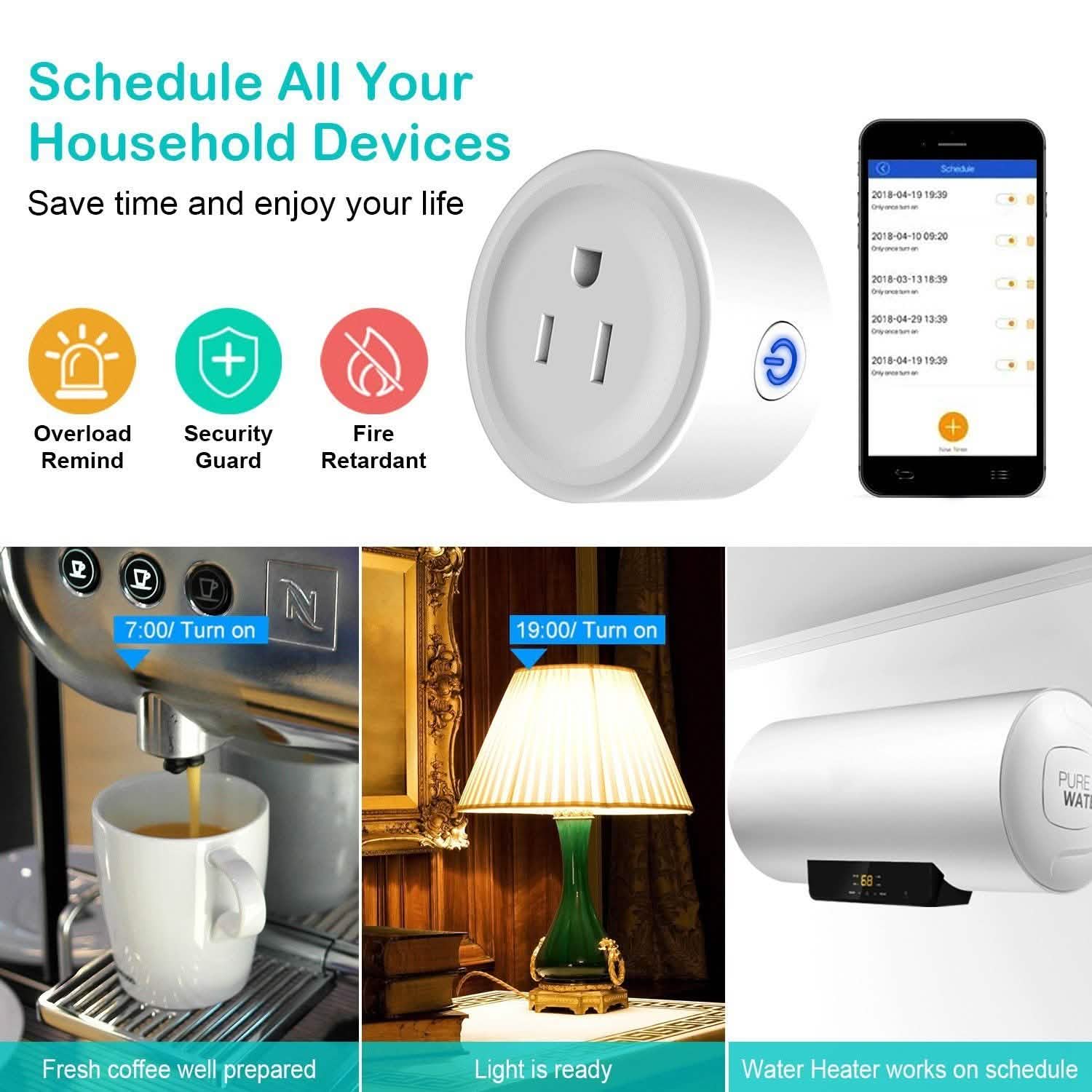 WiFi Smart Socket APP Plug Outlet Remote Smart Home & Security - Tophatter Daily Deals