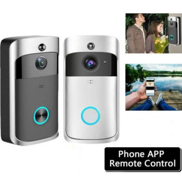 WiFi Wireless Video Doorbell Two-Way Talk Smart PIR Door Bell Security Camera HD Security Cameras - Tophatter Daily Deals