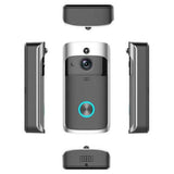 WiFi Wireless Video Doorbell Two-Way Talk Smart PIR Door Bell Security Camera HD Security Cameras - Tophatter Daily Deals