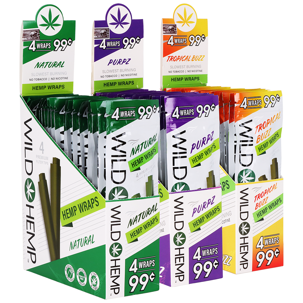 Wild Hemp Blunt Wraps Blunt Wraps & Leaf Rolls - Tophatter Daily Deals