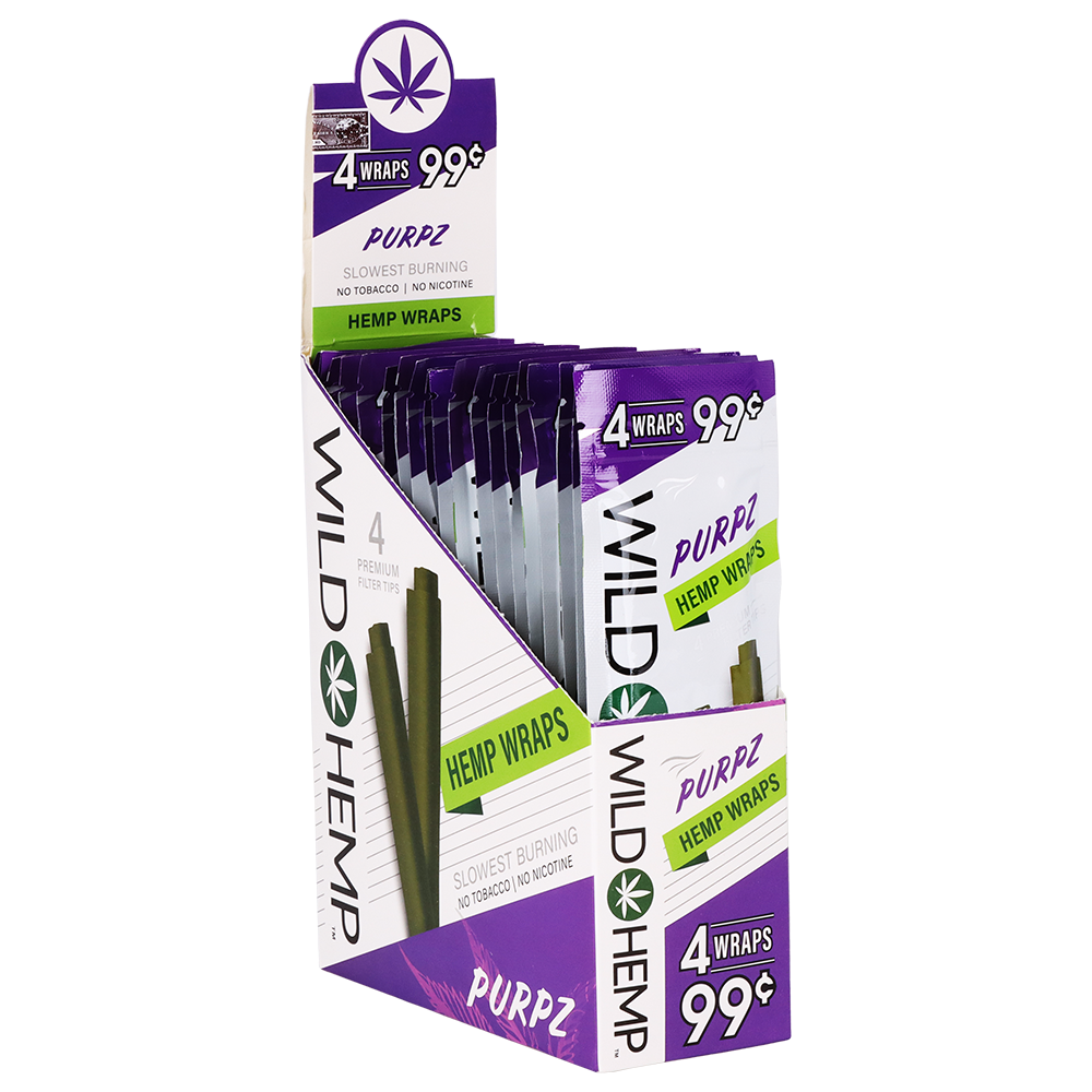 Wild Hemp Blunt Wraps Purpz Blunt Wraps & Leaf Rolls - Tophatter Daily Deals