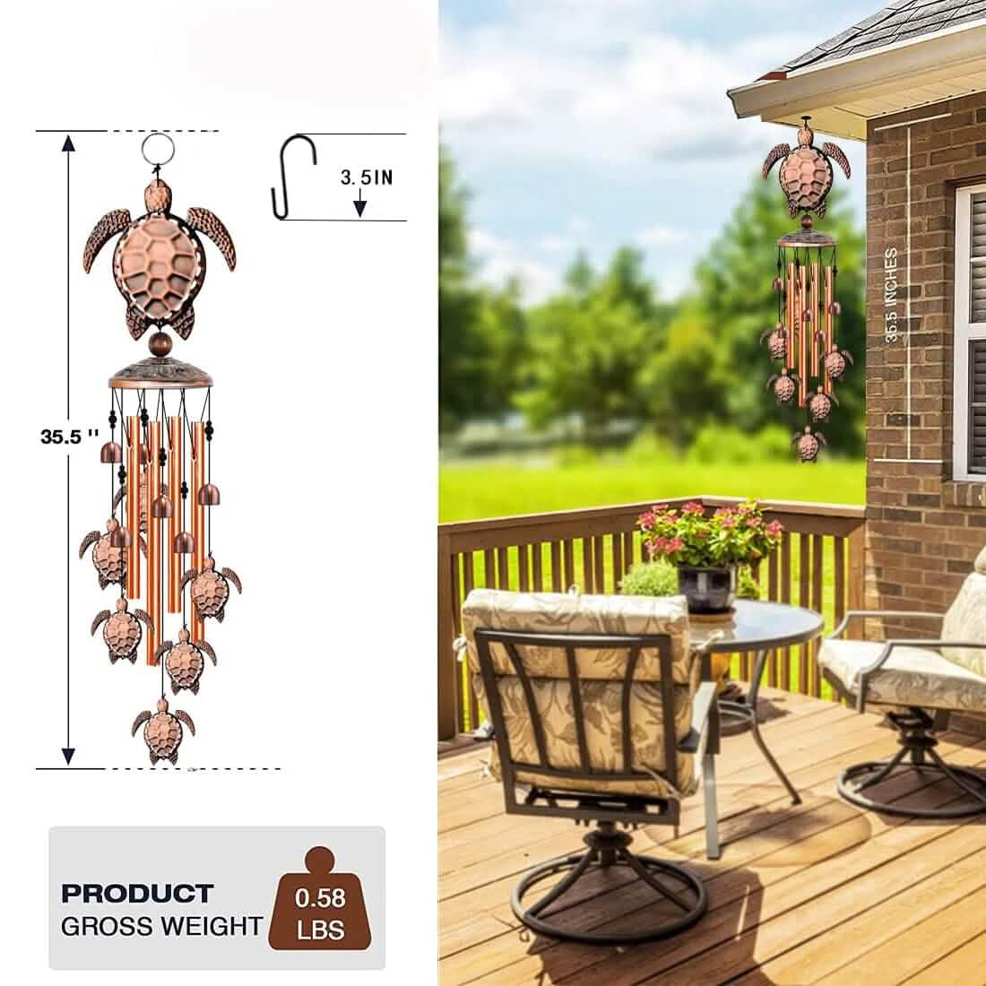 Wind Chimes for Outside Decor Garden & Patio - Tophatter Daily Deals