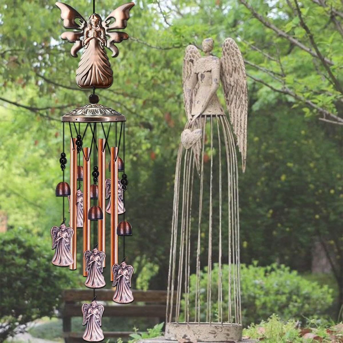 Wind Chimes for Outside Decor Garden & Patio - Tophatter Daily Deals