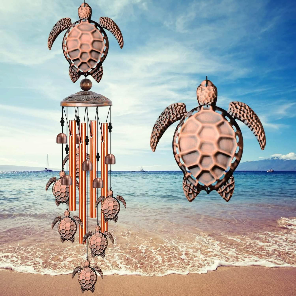 Wind Chimes for Outside Decor Turtle Garden & Patio - Tophatter Daily Deals