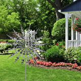 Kinetic Wind Spinner Metal Garden Decor Spring 2025 Silent - Tophatter Daily Deals