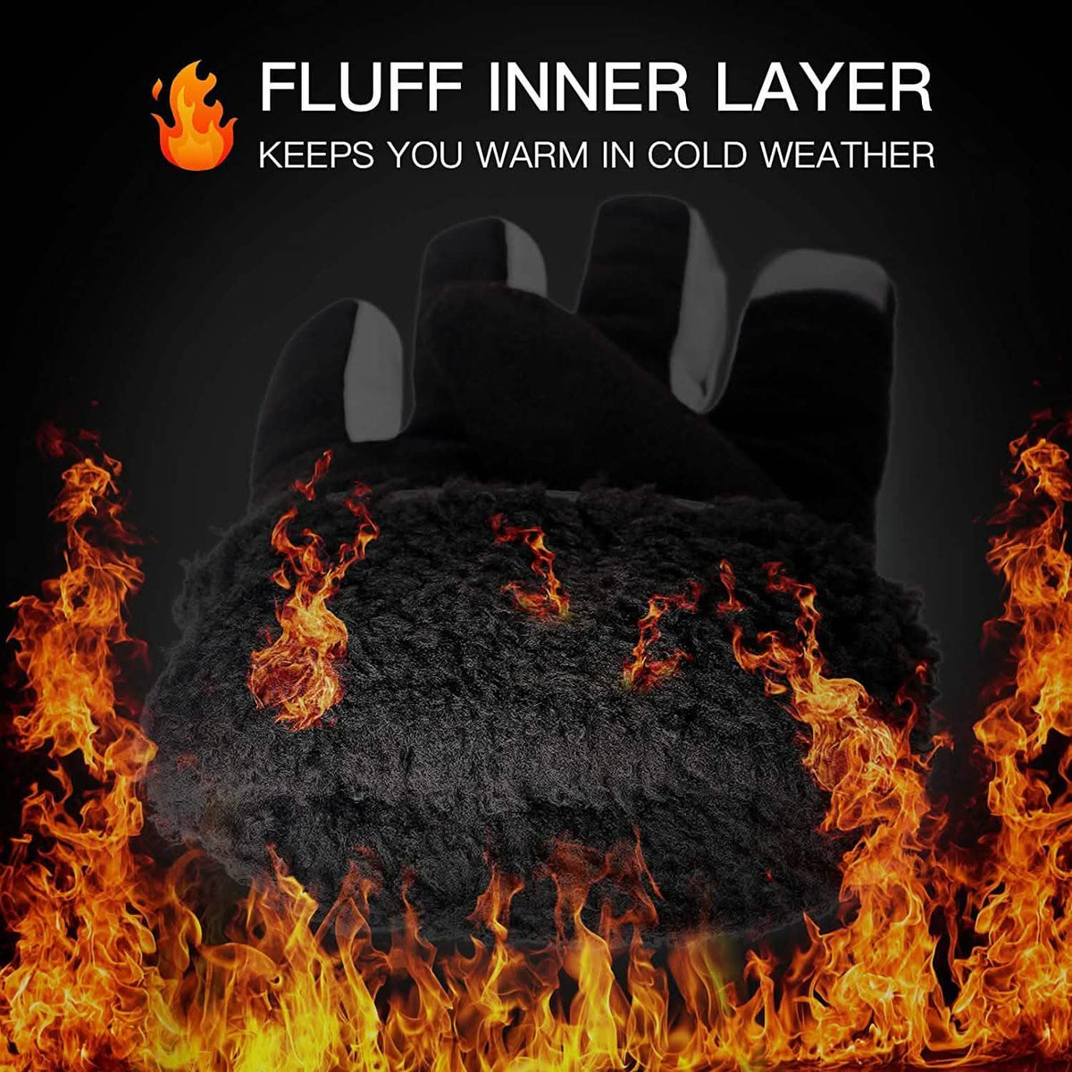 Windproof Thermal Gloves for Cold Weather Anti-Slip Gloves Outdoor Recreation - Tophatter Daily Deals