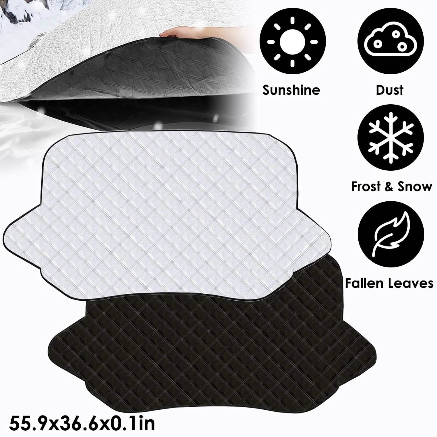 Windshield Protector Against Ice Sun Fit for Small Mid SUVs with Anti-theft Flaps Automotive - Tophatter Daily Deals