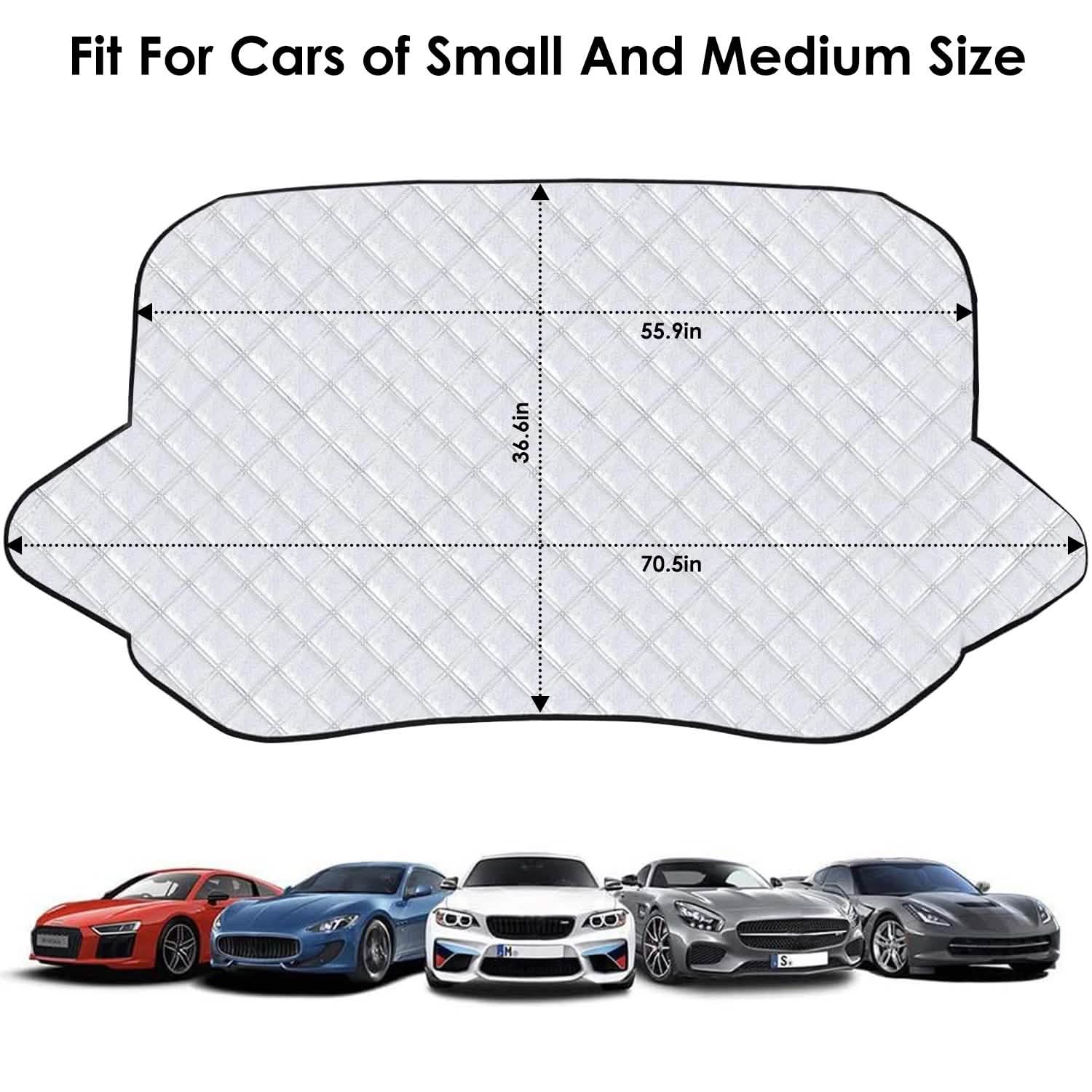 Windshield Protector Against Ice Sun Fit for Small Mid SUVs with Anti-theft Flaps Automotive - Tophatter Daily Deals