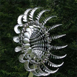Kinetic Wind Spinner Metal Garden Decor Spring 2025 Silent - Tophatter Daily Deals