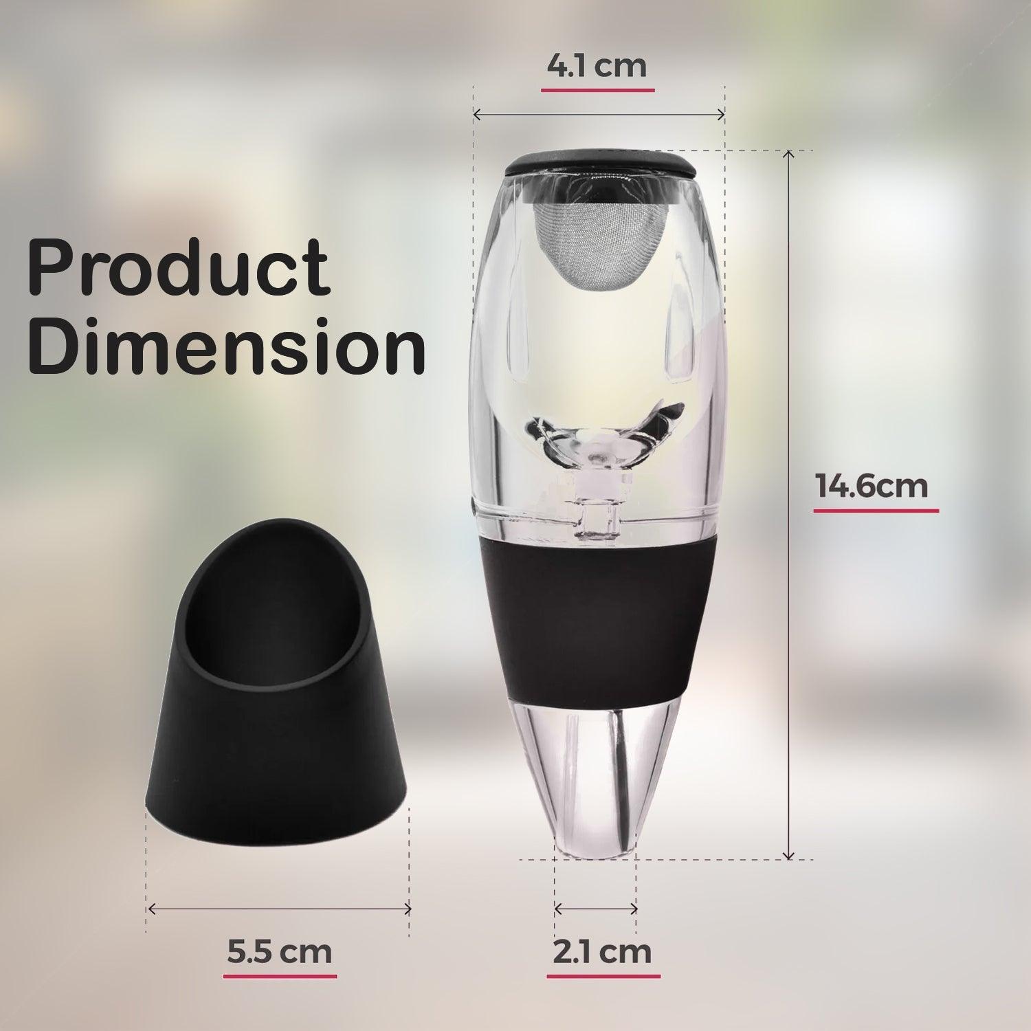 Wine Aerator Decanter - Silk Route Wine Aerator & Stand red/White Wine Decanter Sports & Outdoor - Tophatter Daily Deals