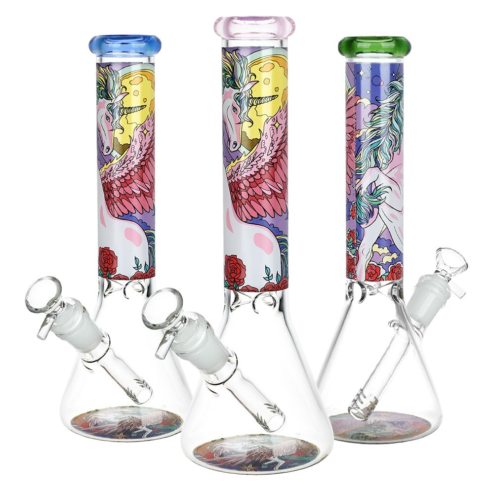 Winged Unicorn Beaker Bong Bongs - Tophatter Daily Deals