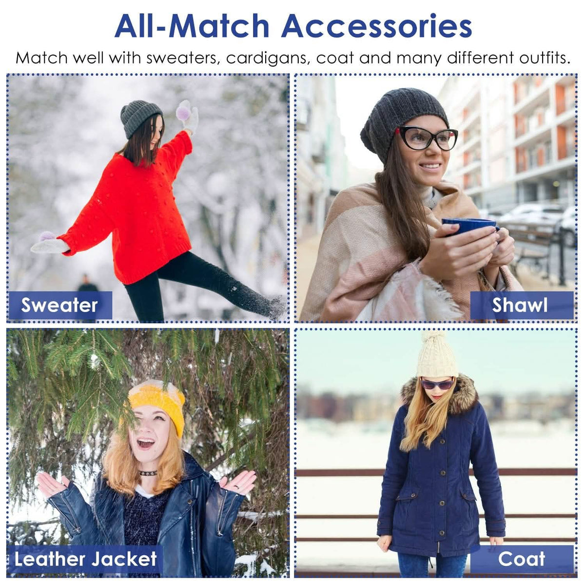 Winter Beanie Hat Scarf Set for Women Hats - Tophatter Daily Deals