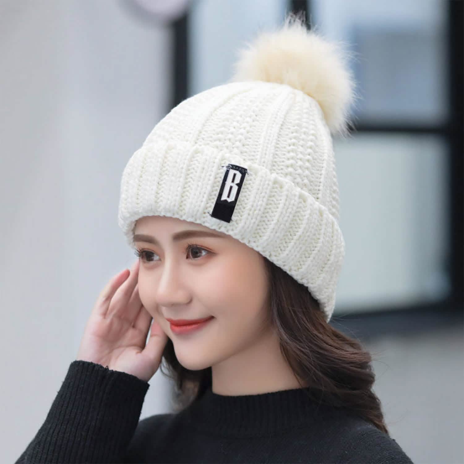 Winter Beanie Hat Scarf Set for Women Hats - Tophatter Daily Deals