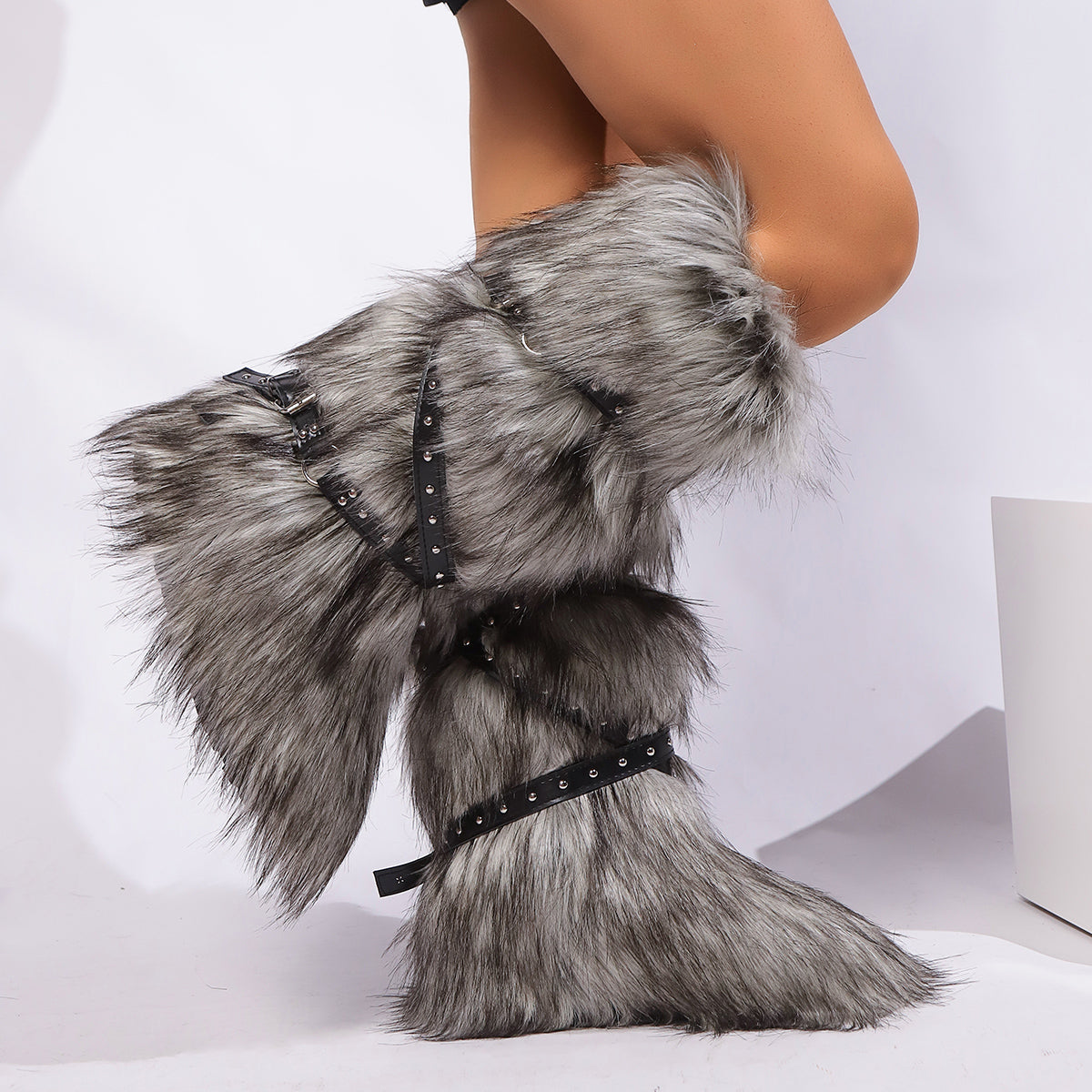 Winter Boots Women Faux Fur Warm Platform Long Boots Women Shoes - Tophatter Daily Deals