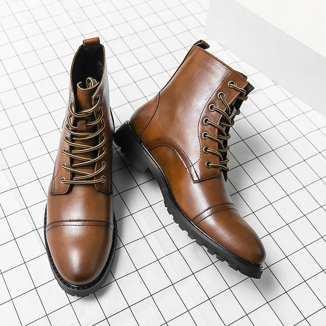 Winter Chelsea Men Boots Brown Boots - Tophatter Daily Deals