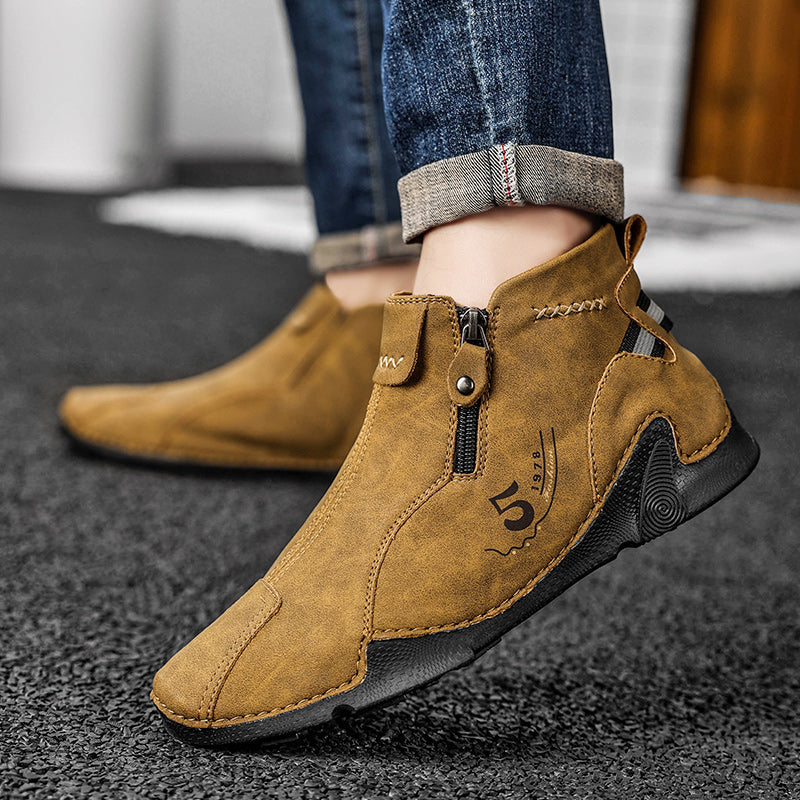 Winter Chelsea Men's Suede Boots BOOTS - Tophatter Daily Deals