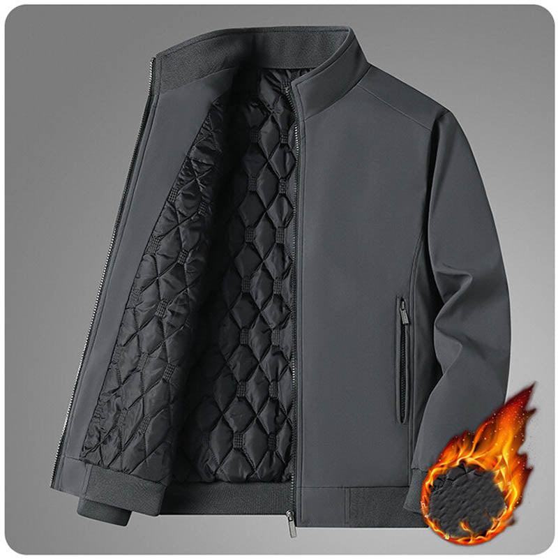 Winter Cotton Jackets For Men Parkas Overcoats Grey Men Jackets - Tophatter Daily Deals