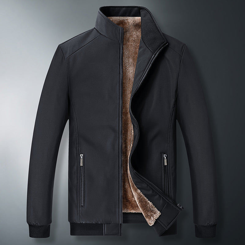Winter Fleece Jackets For Men Parkas Overcoats Black Men Jackets - Tophatter Daily Deals