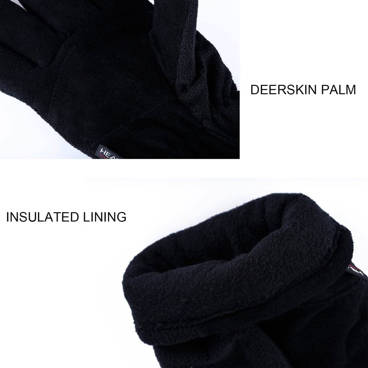 Winter Gloves Deerskin Suede Leather Palm -20¬∞F Cold Proof Work Glove Outdoor Recreation - Tophatter Daily Deals