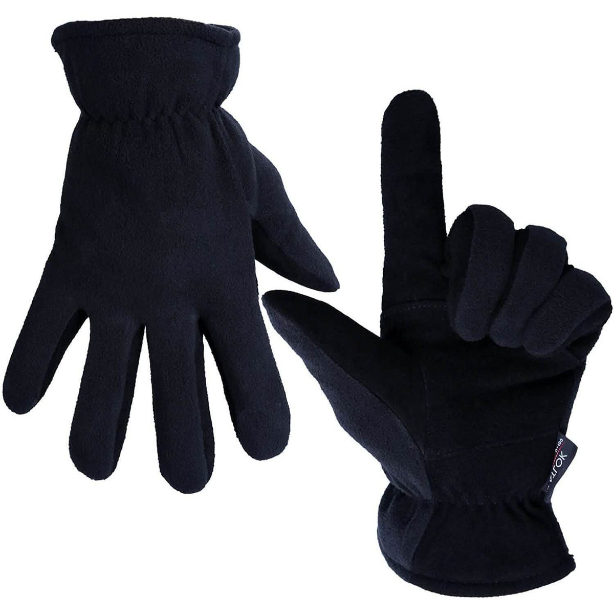 Winter Gloves Deerskin Suede Leather Palm -20¬∞F Cold Proof Work Glove Navy Outdoor Recreation - Tophatter Daily Deals