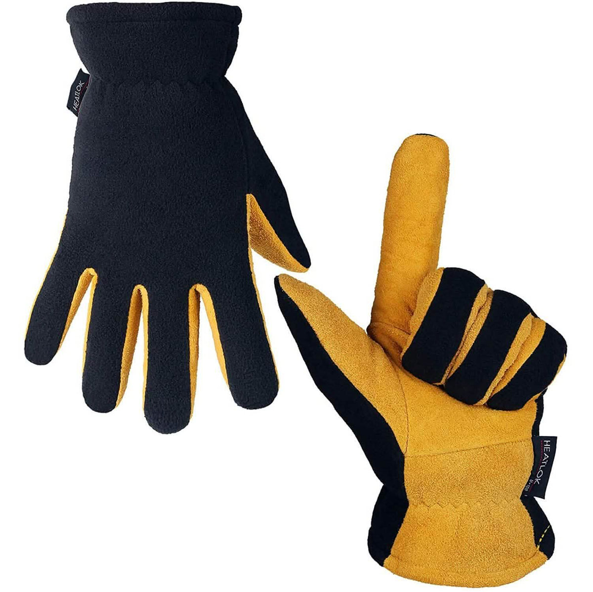 Winter Gloves Deerskin Suede Leather Palm -20¬∞F Cold Proof Work Glove Tan Outdoor Recreation - Tophatter Daily Deals