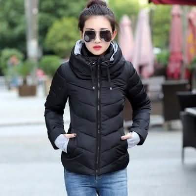 Winter Jacket Women Parka Thick Winter Outerwear Black Women's Outerwear - Tophatter Daily Deals