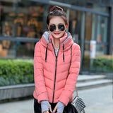 Winter Jacket Women Parka Thick Winter Outerwear Pink Women's Outerwear - Tophatter Daily Deals