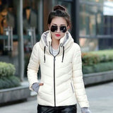 Winter Jacket Women Parka Thick Winter Outerwear White Women's Outerwear - Tophatter Daily Deals