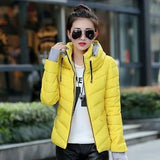 Winter Jacket Women Parka Thick Winter Outerwear Yellow Women's Outerwear - Tophatter Daily Deals
