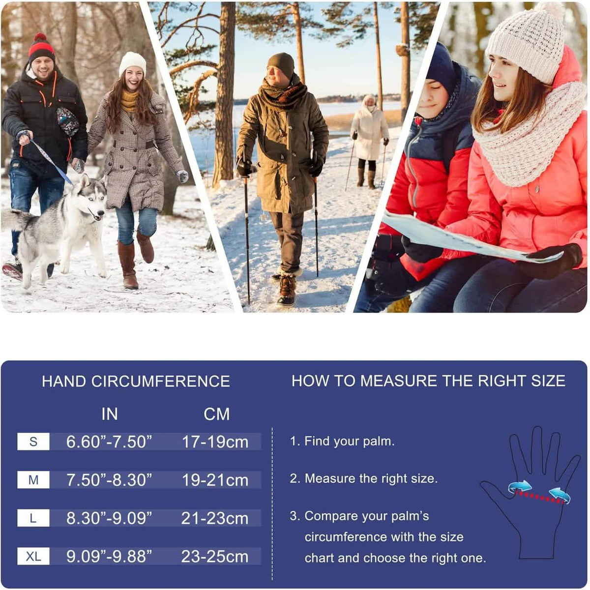 Winter Men's and Women's Touch Screen Gloves Gloves, Scarves & Earmuffs - Tophatter Daily Deals