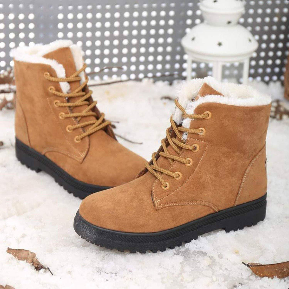 Winter Outdoor Flat Short Boots Women's Shoes - Tophatter Daily Deals