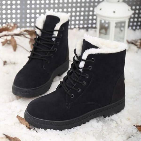Winter Outdoor Flat Short Boots Women's Shoes - Tophatter Daily Deals