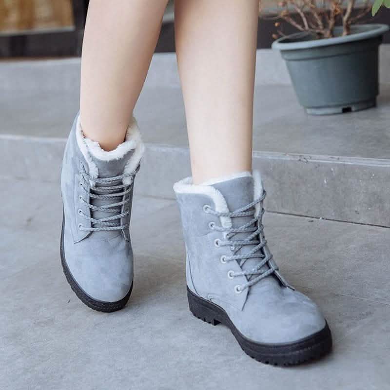 Winter Outdoor Flat Short Boots Women's Shoes - Tophatter Daily Deals