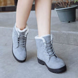 Winter Outdoor Flat Short Boots Women's Shoes - Tophatter Daily Deals